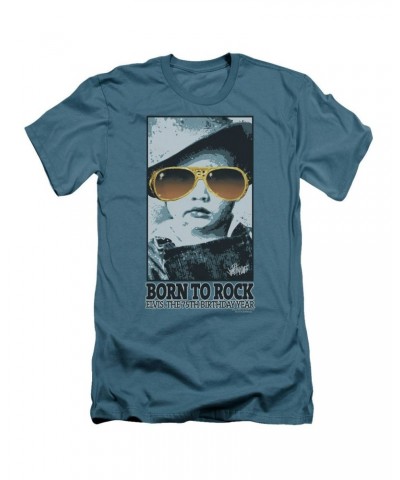 Elvis Presley Slim-Fit Shirt | BORN TO ROCK Slim-Fit Tee $7.56 Shirts