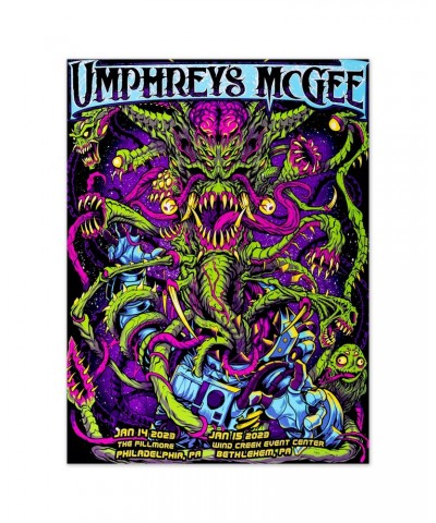 Umphrey's McGee Philadelphia & Bethlehem PA Poster 2023 $12.40 Decor