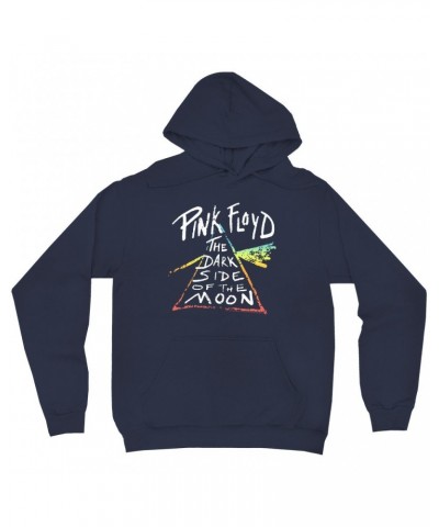 Pink Floyd Hoodie | Color Sketch Dark Side Of The Moon Ombre Hoodie $12.78 Sweatshirts
