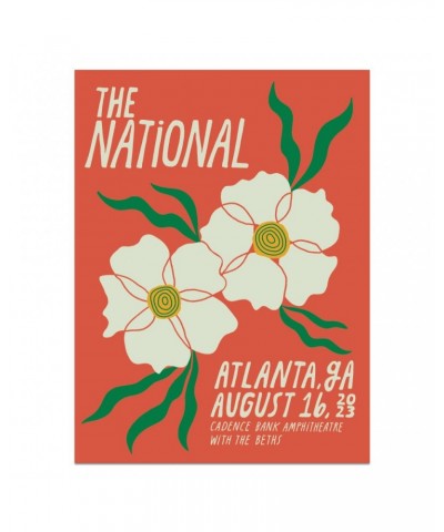 The National Atlanta GA Cadence Bank Amphitheatre Poster - August 16 2023 $9.00 Decor