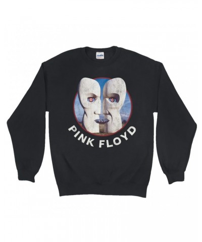 Pink Floyd Sweatshirt | Circular Metal Division Bell With Logo Sweatshirt $13.63 Sweatshirts